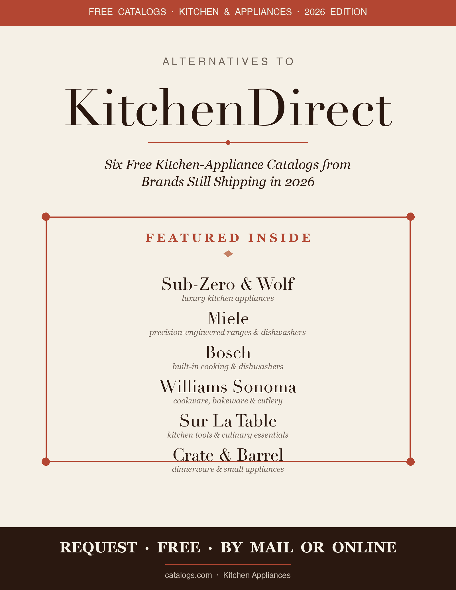 Alternatives to KitchenDirect.com Catalog
