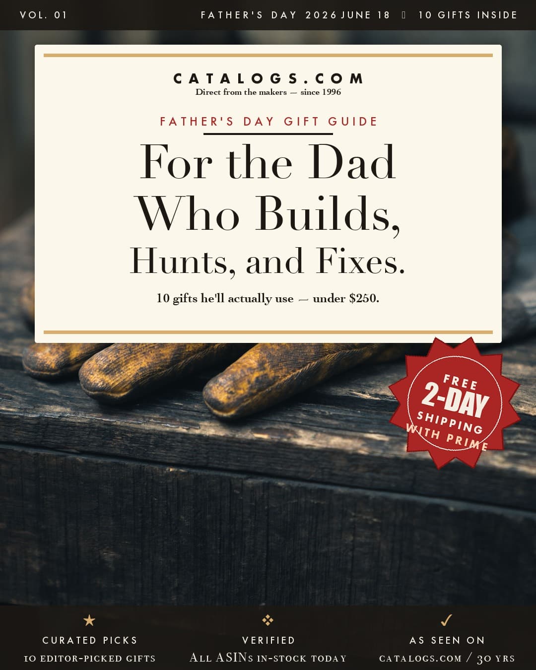 Father's Day — For the Dad Who Builds, Hunts, and Fixes