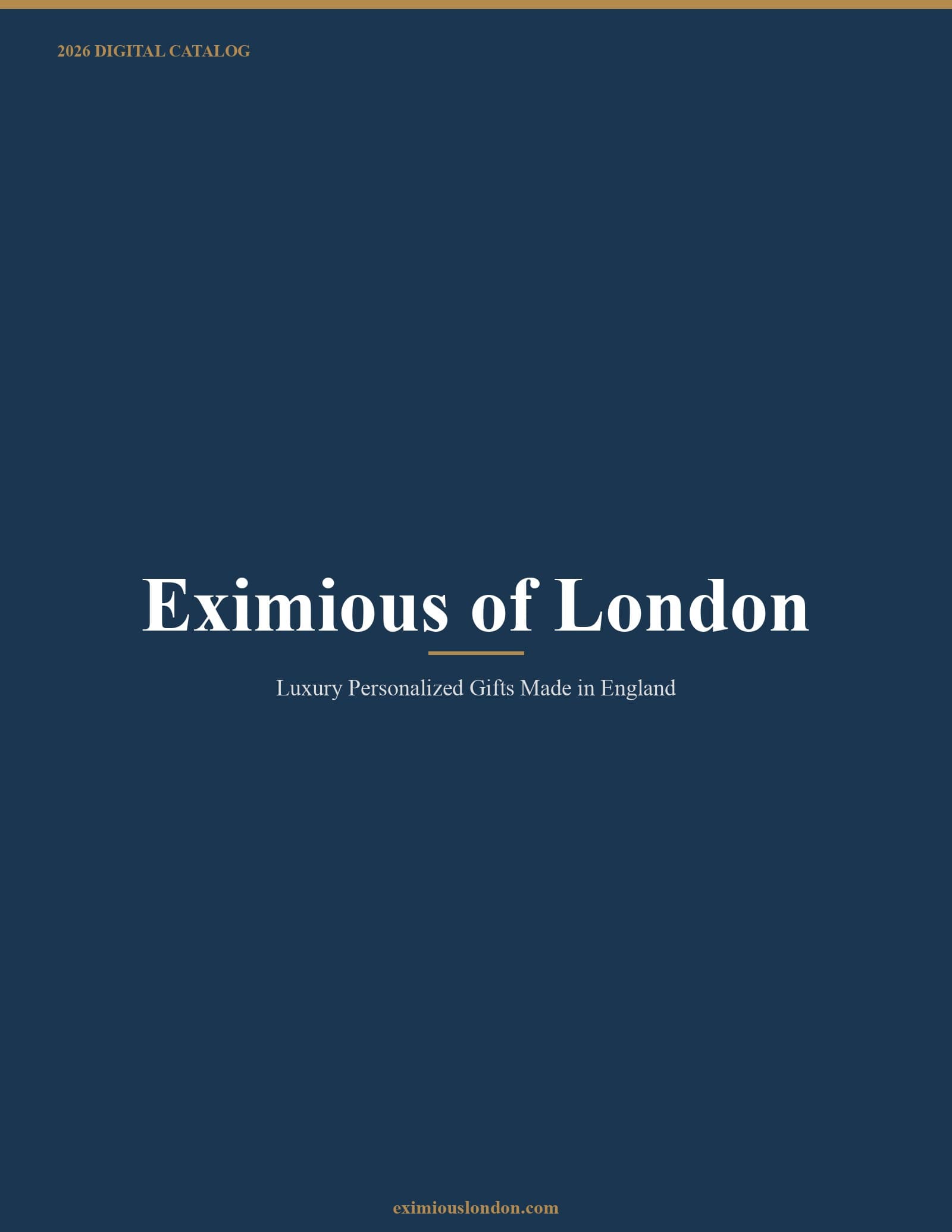 Eximious of London 2026 Catalog