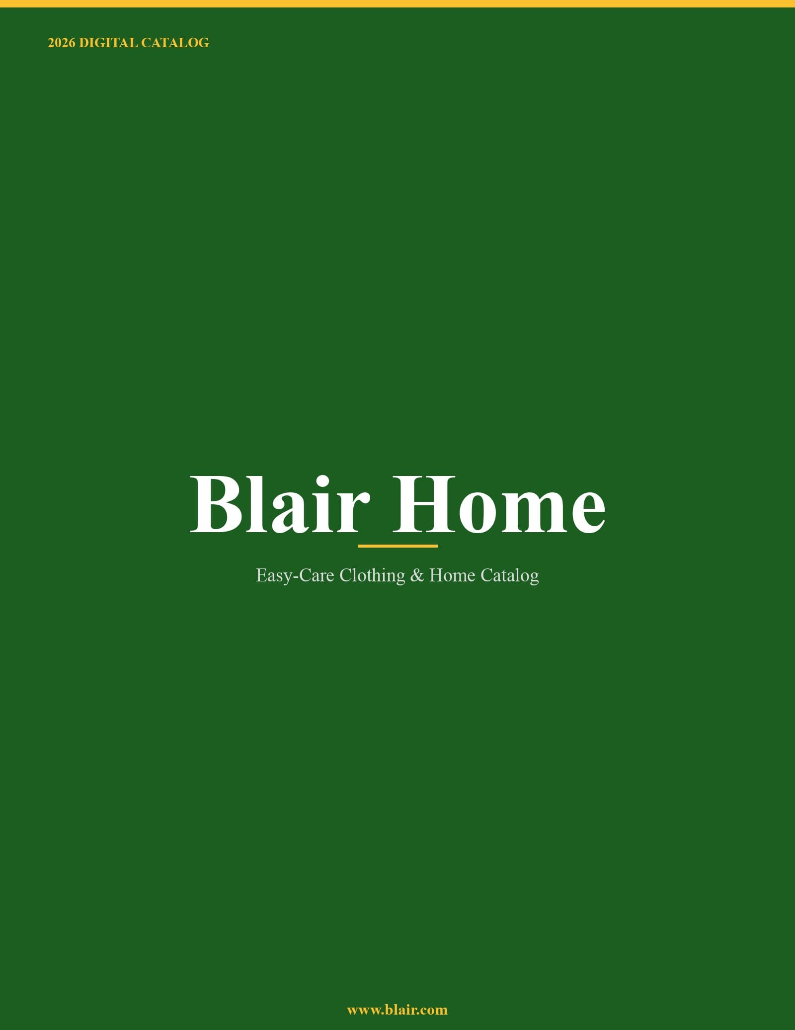 Blair Home 2026 Catalog