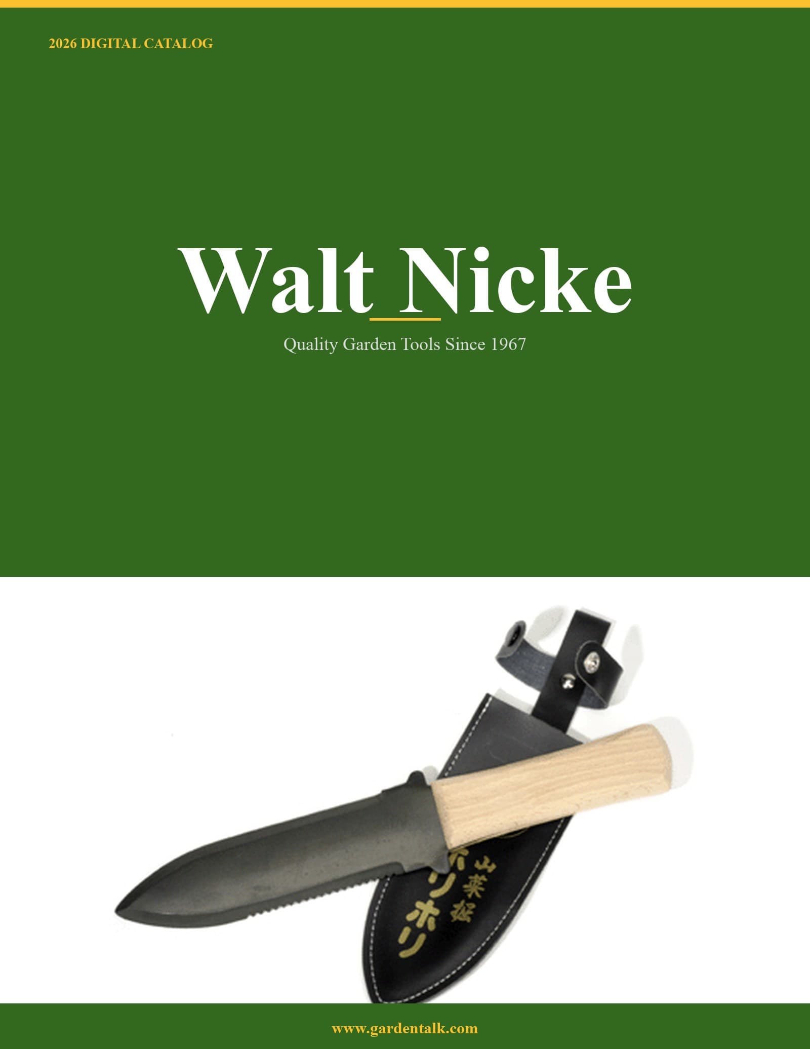 Walt Nicke 2026 Catalog