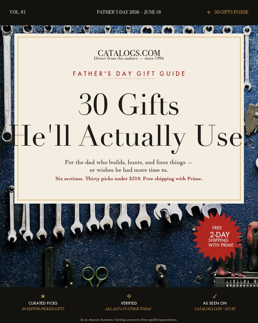 30 Gifts He'll Actually Use — Father's Day Gift Guide