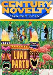 Image of Hawaiian luau party ideas from Century Novelty catalog