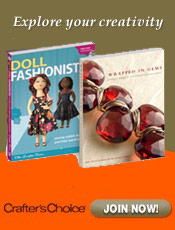 Image of doll dress patterns from Crafter's Choice ® catalog