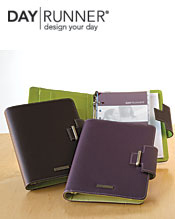 Image of stylish day planners from Day Runner ® catalog