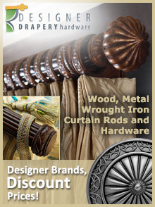 Designer Drapery Hardware Decorative Curtain Rods To Finials