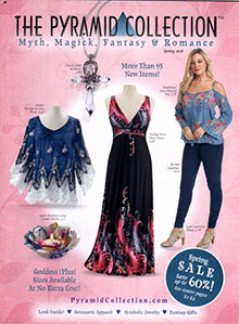 Image of renaissance period fashion from Pyramid Collection catalog