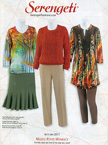 Image of plus fashion clothing from Serengeti catalog