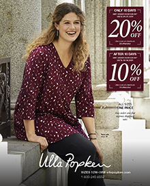 Picture of plus size outfits from Ulla Popken catalog