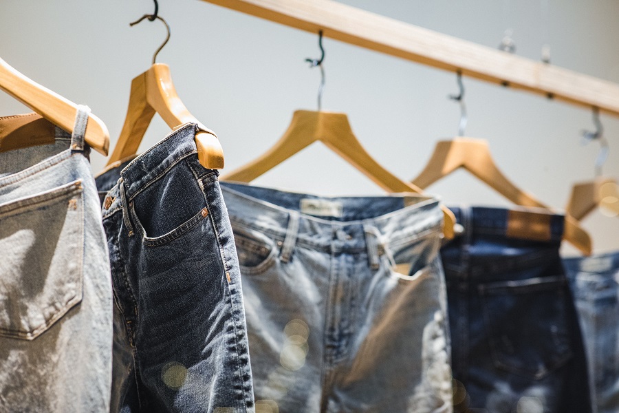 distressed jeans