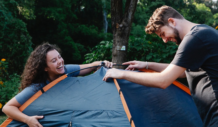 Camping Couple Camping Couple