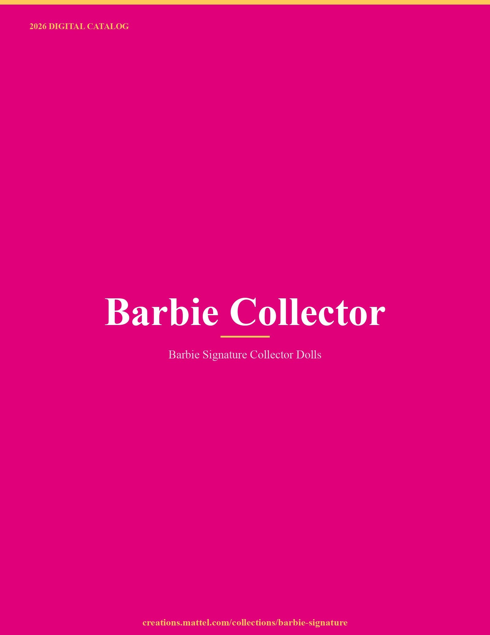 Barbie Collector 2026 Catalog